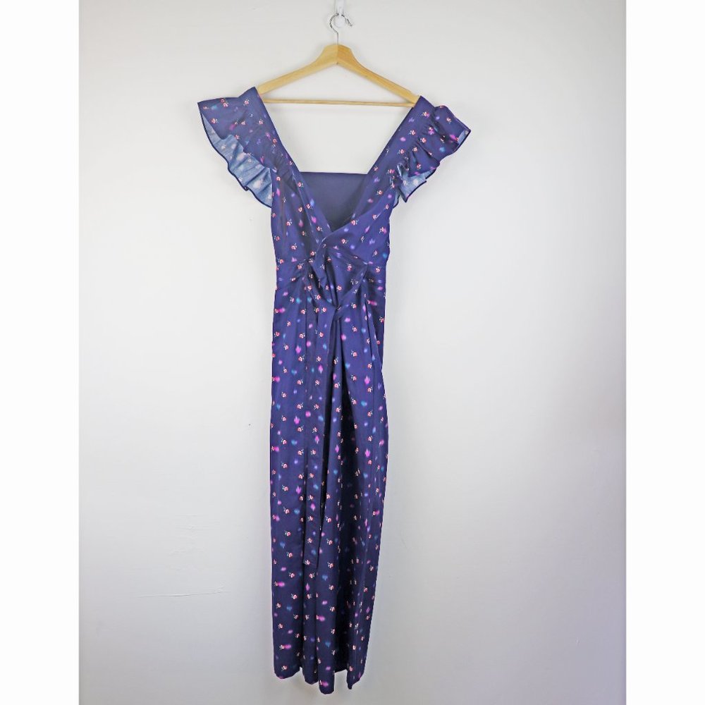 NEW Rebecca Taylor Farren Floral Cropped Jumpsuit - Picture 7 of 9